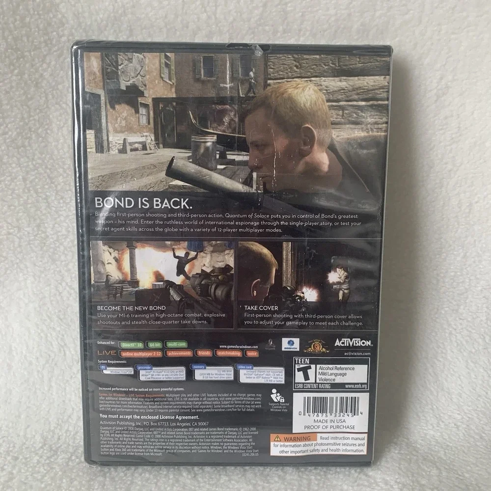 James Bond 007: Quantum of Solace (PC, 2008) Factory Sealed